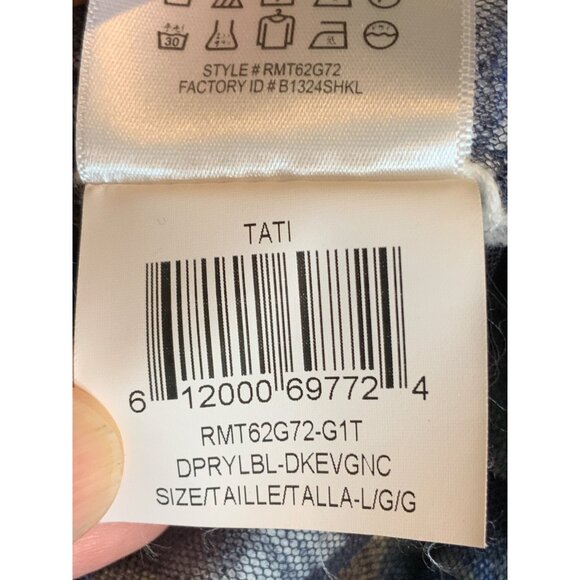 BCBG Max Azria Tati Blue Green Geometric Sheer Cover-Up Tunic, Size XS - Picture 9 of 9